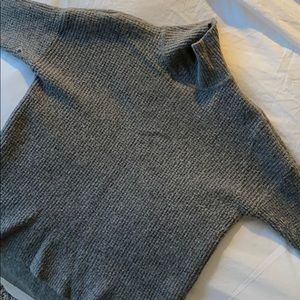 Madewell Waffle Knit Grey Sweater